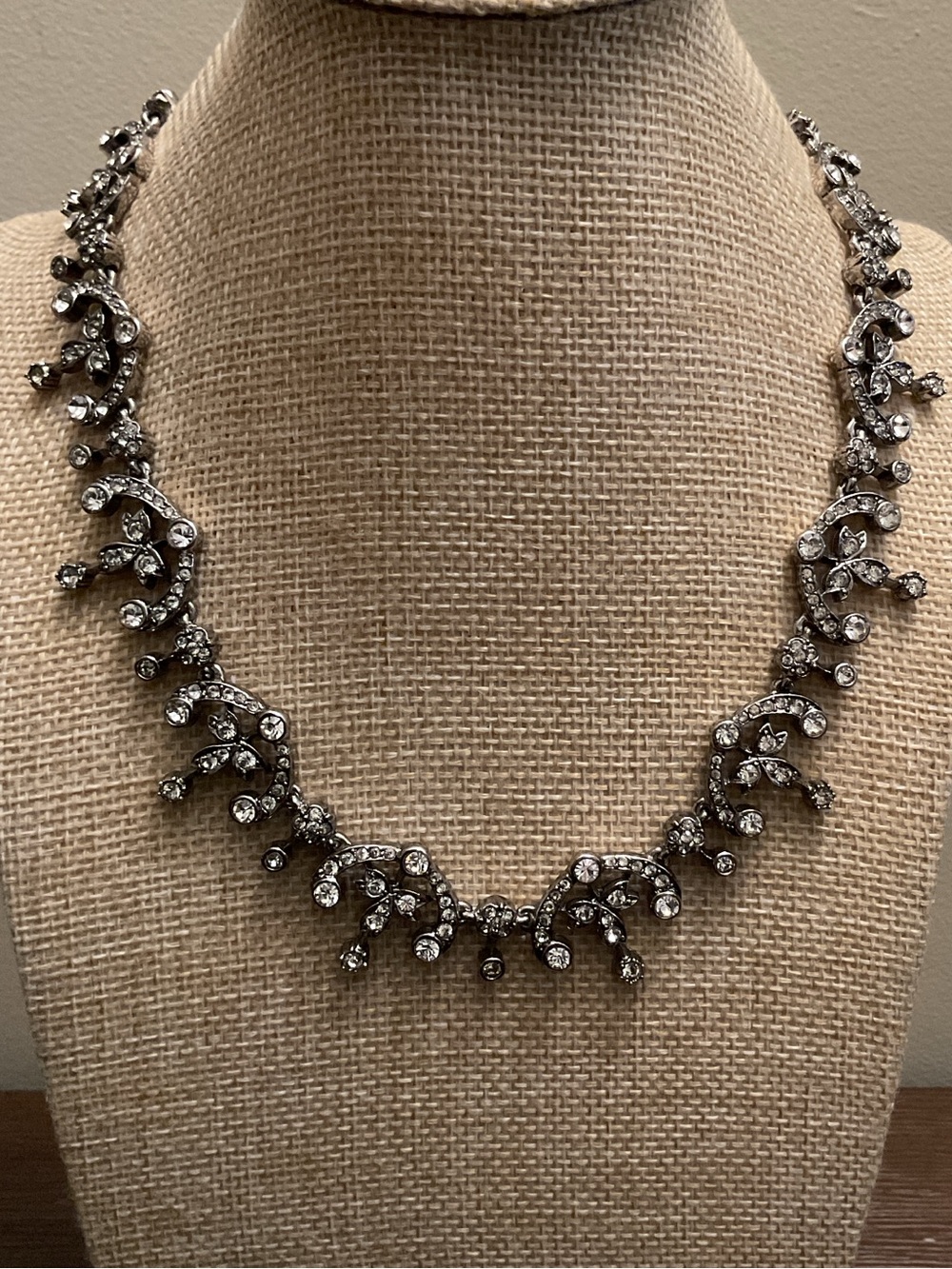 VTG CINER Antique Silver Tone Necklace